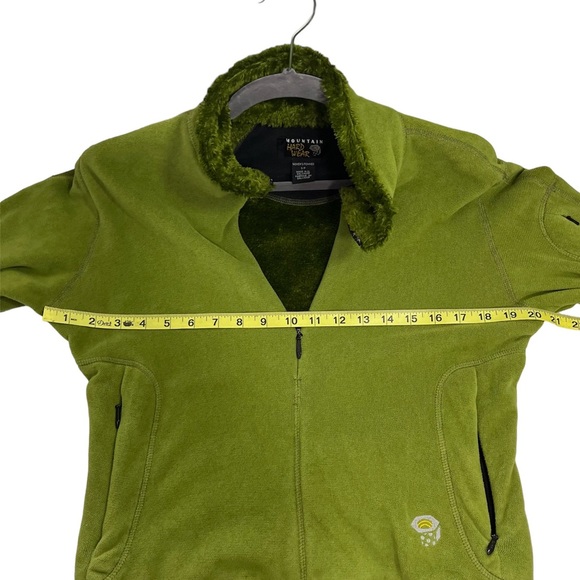 Green Mountain Hardwear Velour Fuzzy Outdoor Hiking Jacket small Chartreuse - Picture 12 of 14